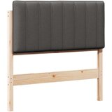  Tapecirani uzglavlje s uzglavljem Smeđa i tamno siva 90 cm | shoptok.hr