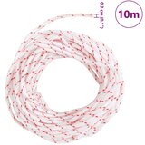 vidaXL Potegnite zaganjalno vrvico bele in rdeče barve Ø3 mm 10 m | Shoptok.si