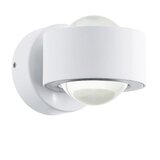 Eglo treviolo spoljna zidna lampa/2, led, 3w, 900lm, ip44, liveni aluminijum/belo/ staklo | ePonuda.com