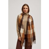 Marisse Elegant Brown Checkered Scarf | shoptok.hr