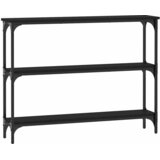  Konzolni stol crni 100 x 22,5 x 75 cm od konstruiranog drva | shoptok.hr
