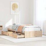  Okvir kreveta bez madraca 75 x 190 cm od masivne borovine | shoptok.hr