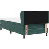  Postelja s pomičnim dnom in vzmetnico, temno zelena, 100x200 cm, žamet, (22052458) | Shoptok.si