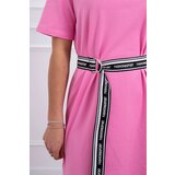 Kesi Dress with decorative belt light pink | shoptok.hr