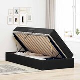  s madracem i skladištem Crna 90 x 190 cm Baršun | shoptok.hr
