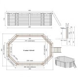  Drveni bazen NEMO 4,3x3 - V.1,18 m - sidrenje šarafanjem | shoptok.hr