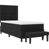 Box Boks vzmetnica z vzmetnico in klopjo Črna 90x190 cm Tkanina, (22083298) | Shoptok.si