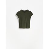 Reserved Majica slim fit - svjetlomaslinasto | shoptok.hr