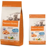 Nature's Variety 7 kg + 1,25 kg gratis! Nature's Variety Selected suha mačja hrana - norveški losos 7 kg + norveški losos 1,25 kg