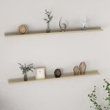 vidaXL Stenska polica 2 kosa sonoma hrast 115x9x3 cm Cene