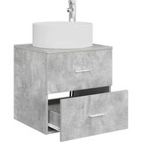  Umivaonik s policom Betonska siva 49,5 x 44,5 x 65,5 cm | shoptok.hr