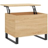 vidaXL klubska mizica sonoma hrast 60x44,5x45 cm inženirski les | Shoptok.si