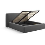 Windsor & Co Sofas Sivi tapecirani bračni krevet s prostorom za odlaganje s podnicom 200x200 cm Jason – | shoptok.hr
