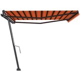  Prostostoječa ročna zložljiva tenda 400x300 cm oranžna/rjava, (20729019) | Shoptok.si