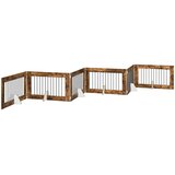  Vrata za pse s postoljem 6 pcs Dimljeni hrast 100 x 60 cm | Eponuda.ba