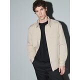 Reserved prešita srajčna jakna - bež | Shoptok.si