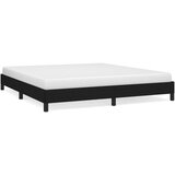  Okvir za krevet bez madraca crni 160x200 cm od tkanine | Eponuda.com