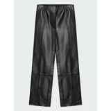 DAY Usnjene hlače Shiv 100418 Črna Regular Fit