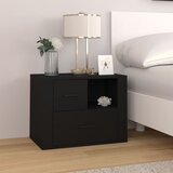 vidaXL Noćni ormarić crni 60 x 36 x 45 cm od konstruiranog drva Cijene