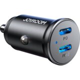 Joyroom Mini avto polnilec za vtičnico vžigalnika 30W 2x USB-C, kovinski, črn, (21580823) Cene