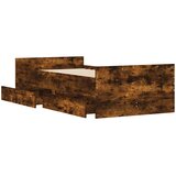  Okvir kreveta s ladicama boja dimljenog hrasta 100 x 200 cm | Eponuda.com