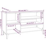  za cipele boja hrasta 102x36x60 cm konstruirano drvo | shoptok.hr