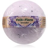 Folk & Flora Lavender kroglica za kopel s pomirjajočim učinkom 130 g Cene