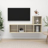  2-dijelni set TV ormarića boja hrasta sonome konstruirano drvo | shoptok.hr