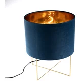 Honsel Moderne tafellamp blauw met goud - Rosalina