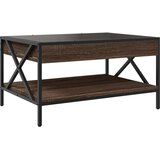 Stolić s beskonačnim LED svjetlima boja hrasta 70x50x38 cm | shoptok.hr