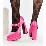 Gemre Dark Pink High Block Heel Pumps Mikea | ePonuda.com