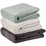 ESSENZA SLEEP deka flanel jednobojna sort boja 130x190 cm | shoptok.hr