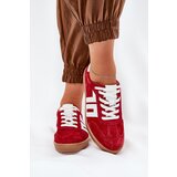 VINCEZA Sneakers Sports Shoes Suede Red 79517 | shoptok.hr