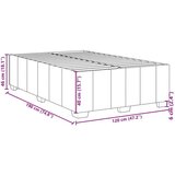 vidaXL Posteljni okvir moder 120x190 cm tkanina, (21307159) | Shoptok.si