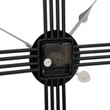  Zidni sat crni Ø 60 cm željezni | shoptok.hr