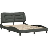  The Living Store Posteljni okvir brez vzmetnice temno siv 140x200 cm tkanina - Posteljni Okvir, (21455310) | Shoptok.si