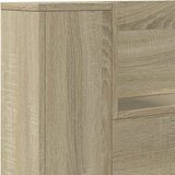 Krevetna ploča s LED-om s policom Sonoma 180 x 16,5 x 103,5 cm | shoptok.hr