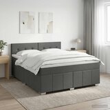  Boxspring krevet s madracem Tamnosiva 140 x 190 cm Tkanina | shoptok.hr