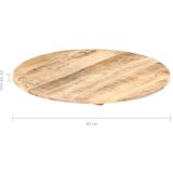 Stolna ploča od masivnog drva manga okrugla 15 - 16 mm 40 cm | shoptok.hr