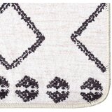  Perivi tepih 80 x 150 cm crno-bijeli protuklizni | shoptok.hr