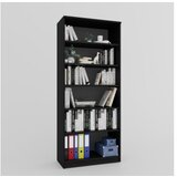 Hanah home lucas glass 1600-92 black multi purpose cabinet | ePonuda.com