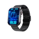 INF Pametna ura z EKG-jem, merilnikom srčnega utripa, sledilnikom telesne pripravljenosti in več športnimi načini Black Bamboo Edition strap, (5000306716) | Shoptok.si
