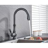 EYN Kuhinjska pipa – Elegantna izvlečna armatura | pipa KZI5517 — Črna ORB | Shoptok.si