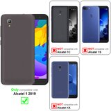 Cadorabo Ohišje, združljivo z Alcatel 1 2019 v rdeče jabolko - Zaščitni ovitek z magnetnim zapiranjem, stoječo funkcijo in režo za kartice, (20560981) | Shoptok.si