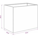  Vrtna saksija Antracit 60 x 40 x 50 cm Čelična vrata | shoptok.hr