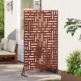  Zaslon za privatnost 100 x 50 x 180 cm Otporni čelik Rđa | shoptok.hr