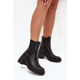 Boto Womens Ankle Boots On Heel Black Thalira | Shoptok.si