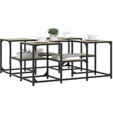  Stolić za kavu boja hrasta 91x91x40 cm konstruirano drvo | Eponuda.com