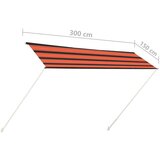  Zložljiva tenda 300x150 cm oranžna in rjava, (20609417) | Shoptok.si