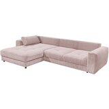 MID.YOU KOTNA SEDEŽNA GARNITURA, rebrasti žamet svetlo roza | Shoptok.si